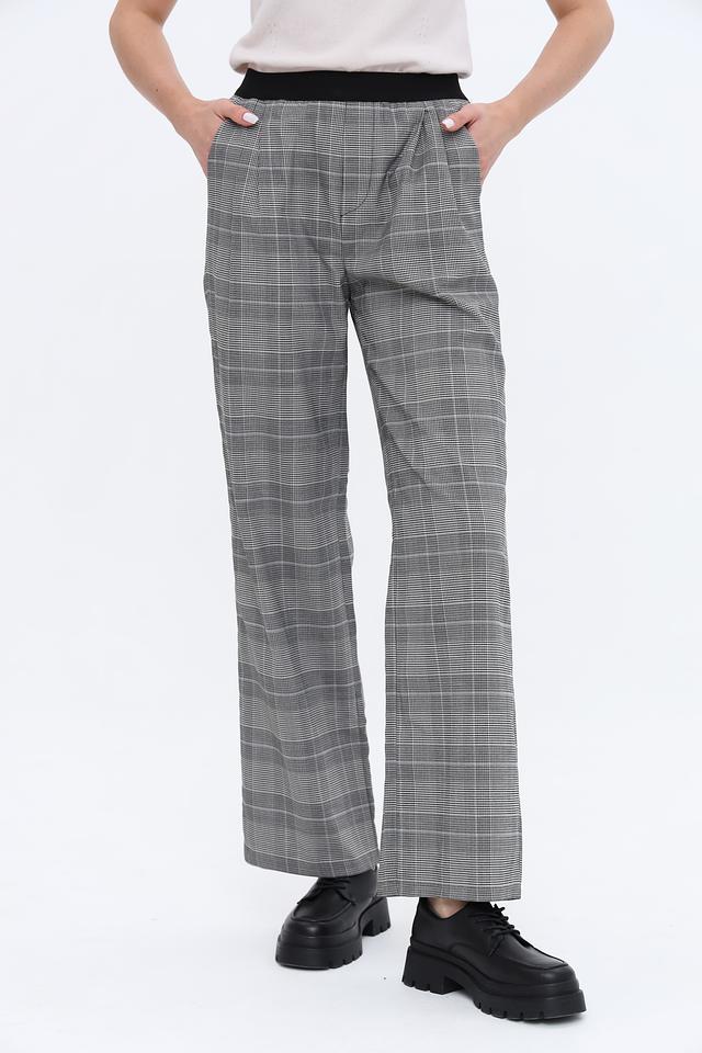 Брюки Broadway в клетку серые