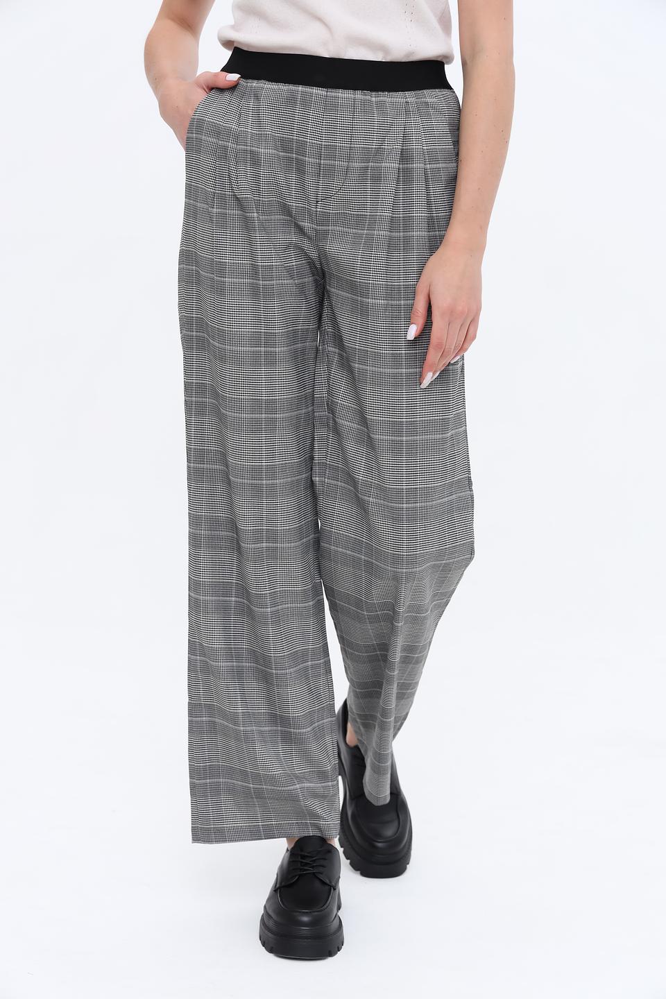 Брюки Broadway в клетку серые