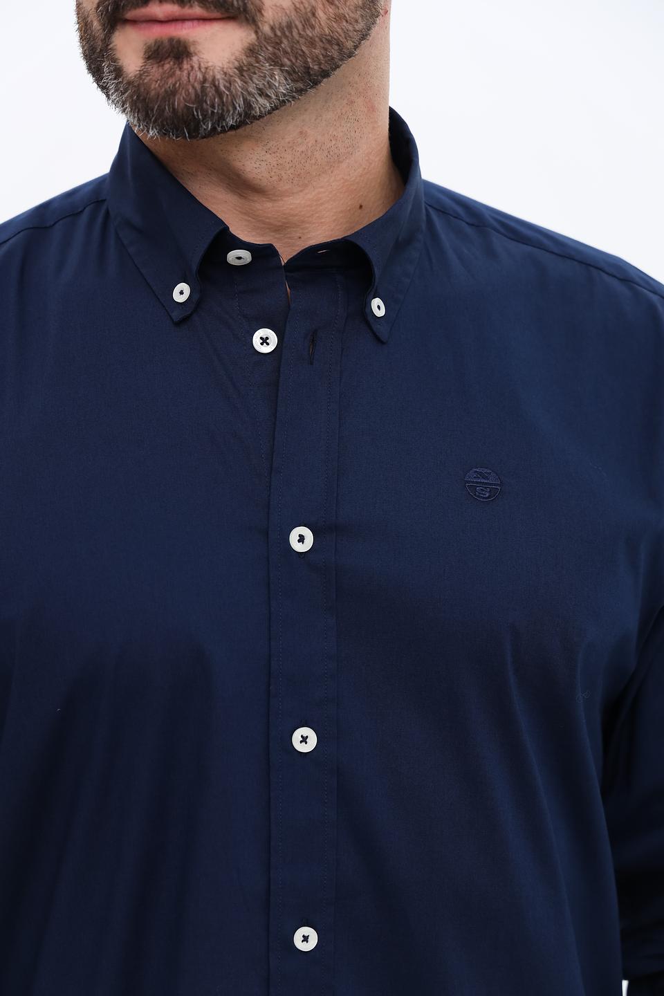 Рубашка North Sails синяя с длинным рукавом