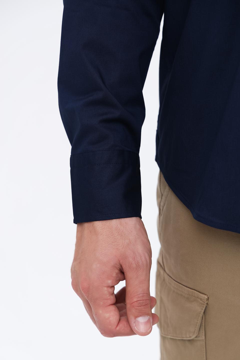 Рубашка North Sails синяя с длинным рукавом