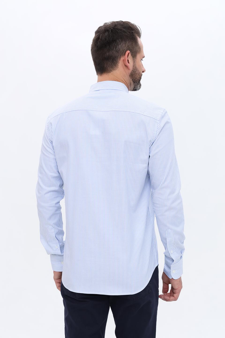 Рубашка North Sails в полоску голубую