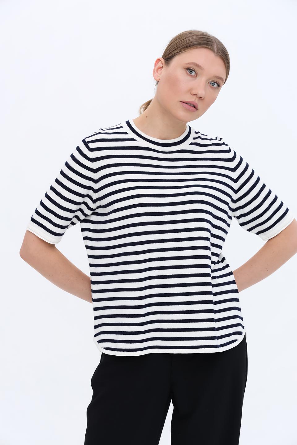 Пуловер Rich and Royal в полоску