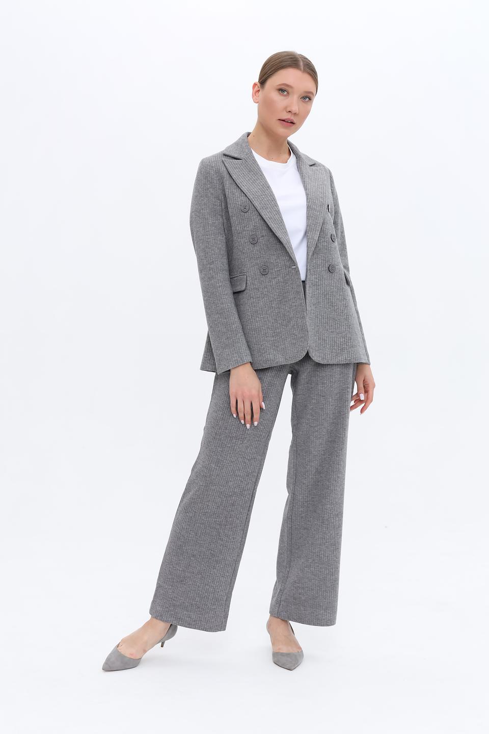 Брюки Catnoir в клетку серые