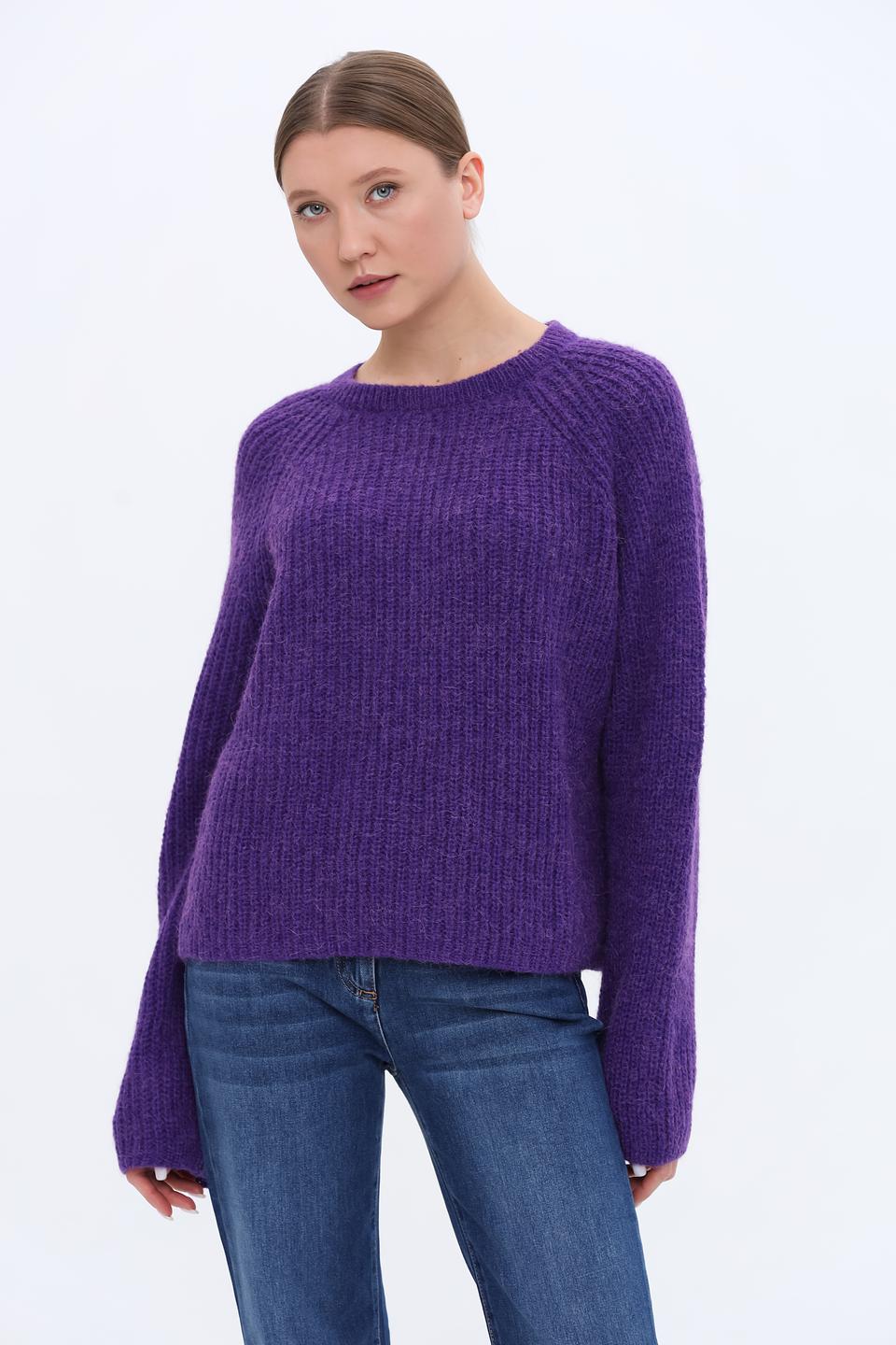 Пуловер SE Stenau фиолетовый