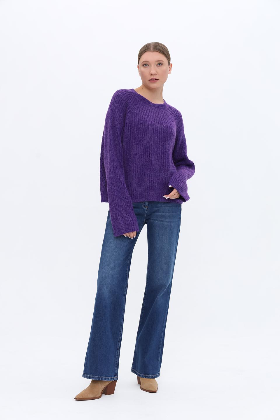 Пуловер SE Stenau фиолетовый
