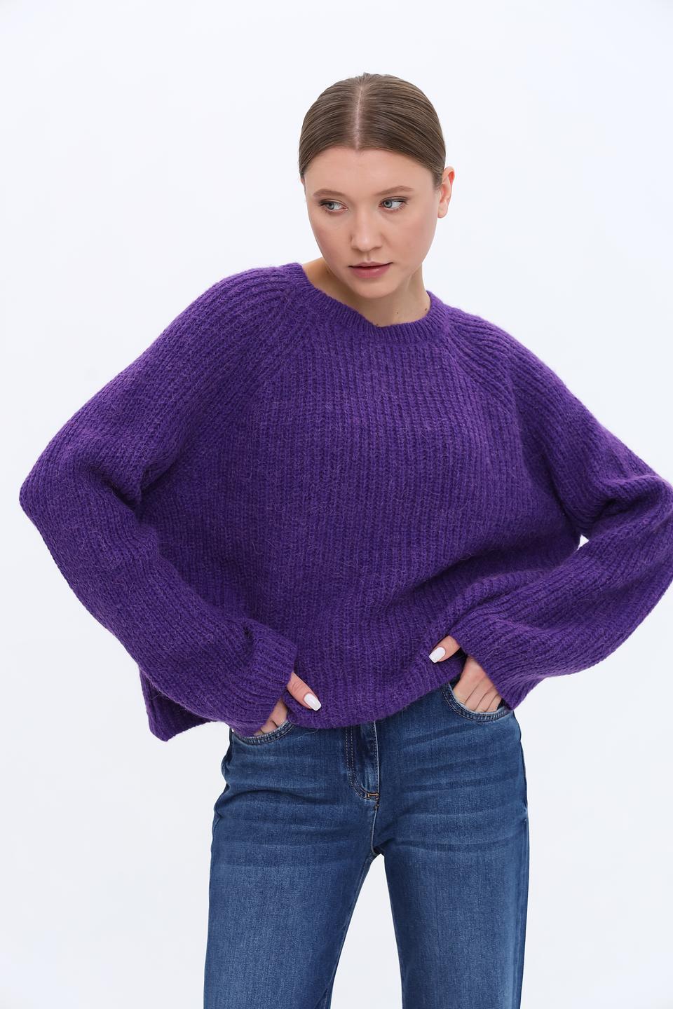 Пуловер SE Stenau фиолетовый