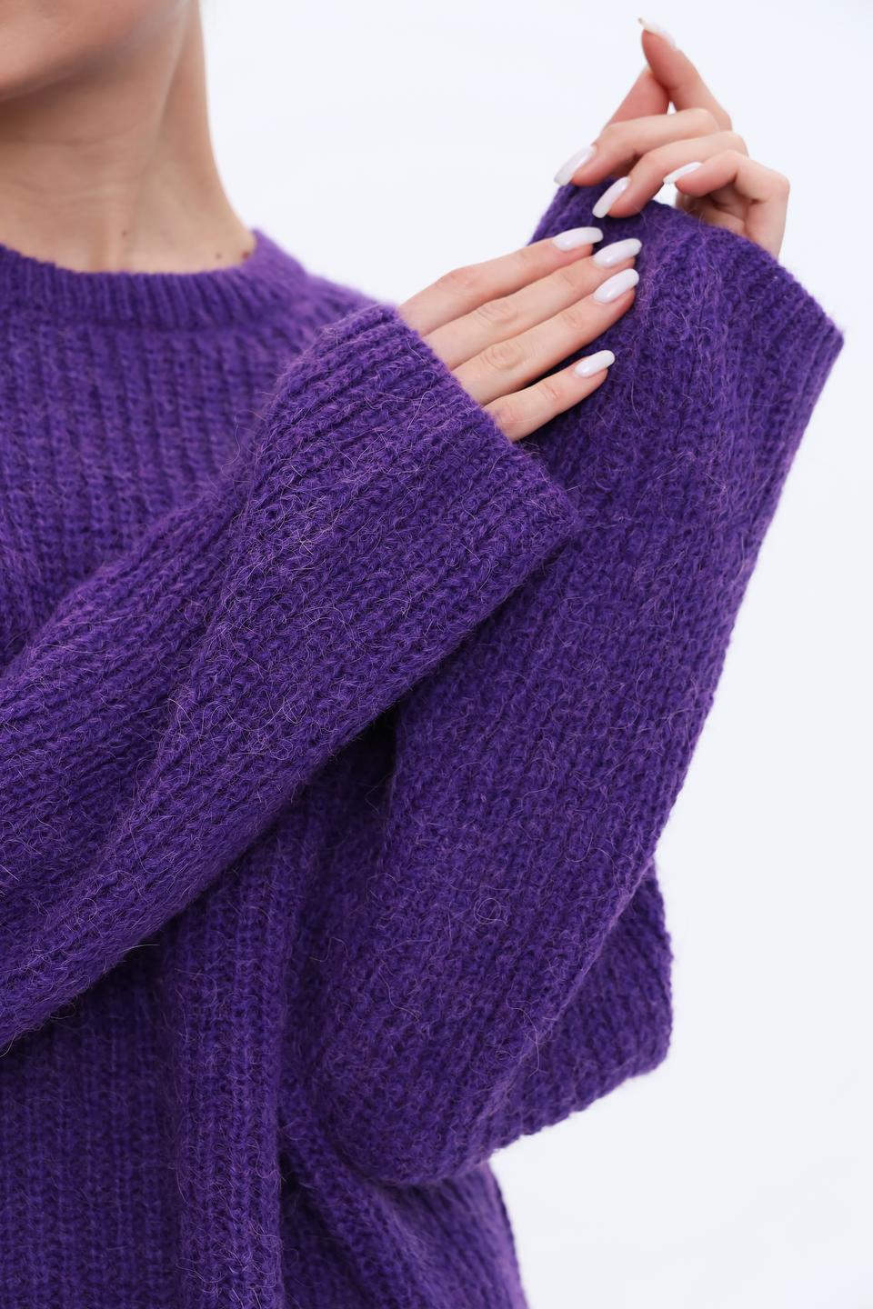 Пуловер SE Stenau фиолетовый