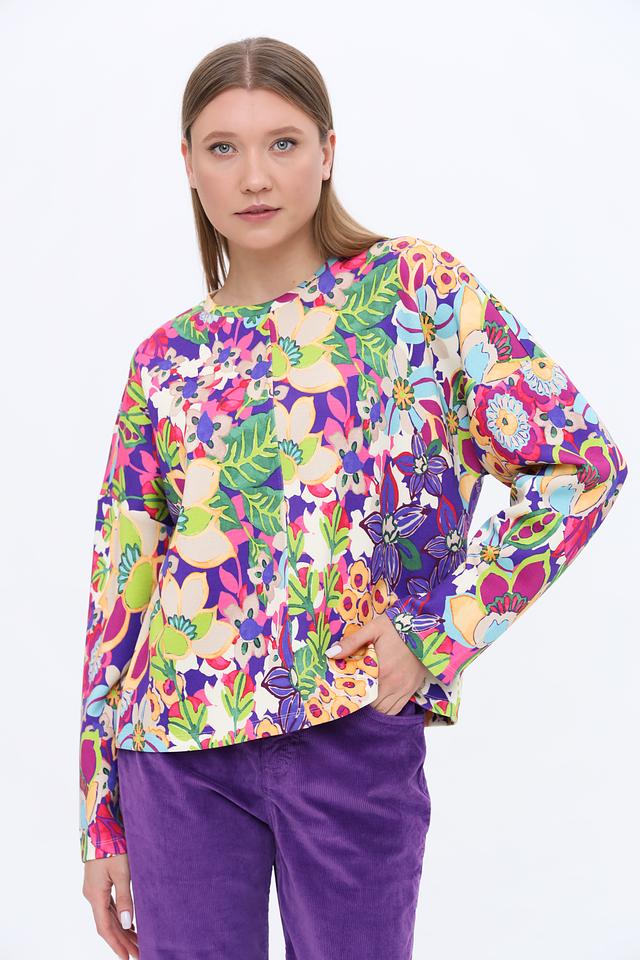 Пуловер Rich and Royal цветочный