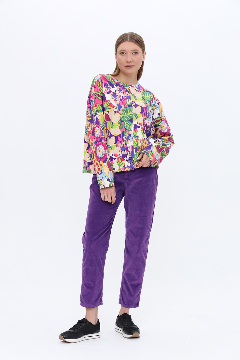 Пуловер Rich and Royal цветочный