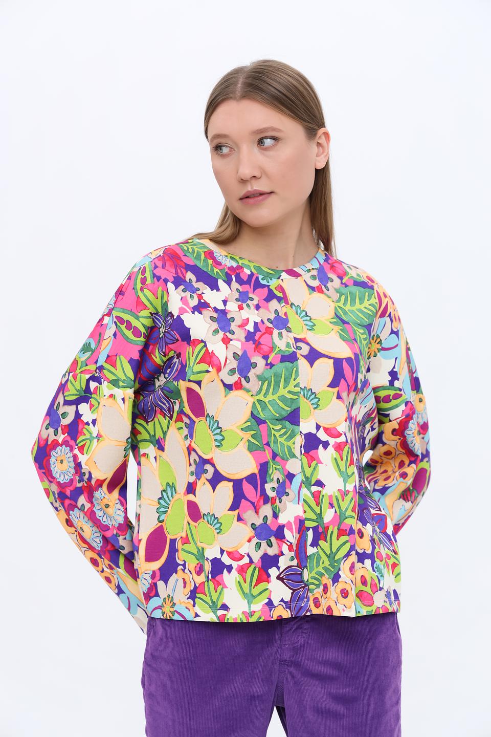 Пуловер Rich and Royal цветочный