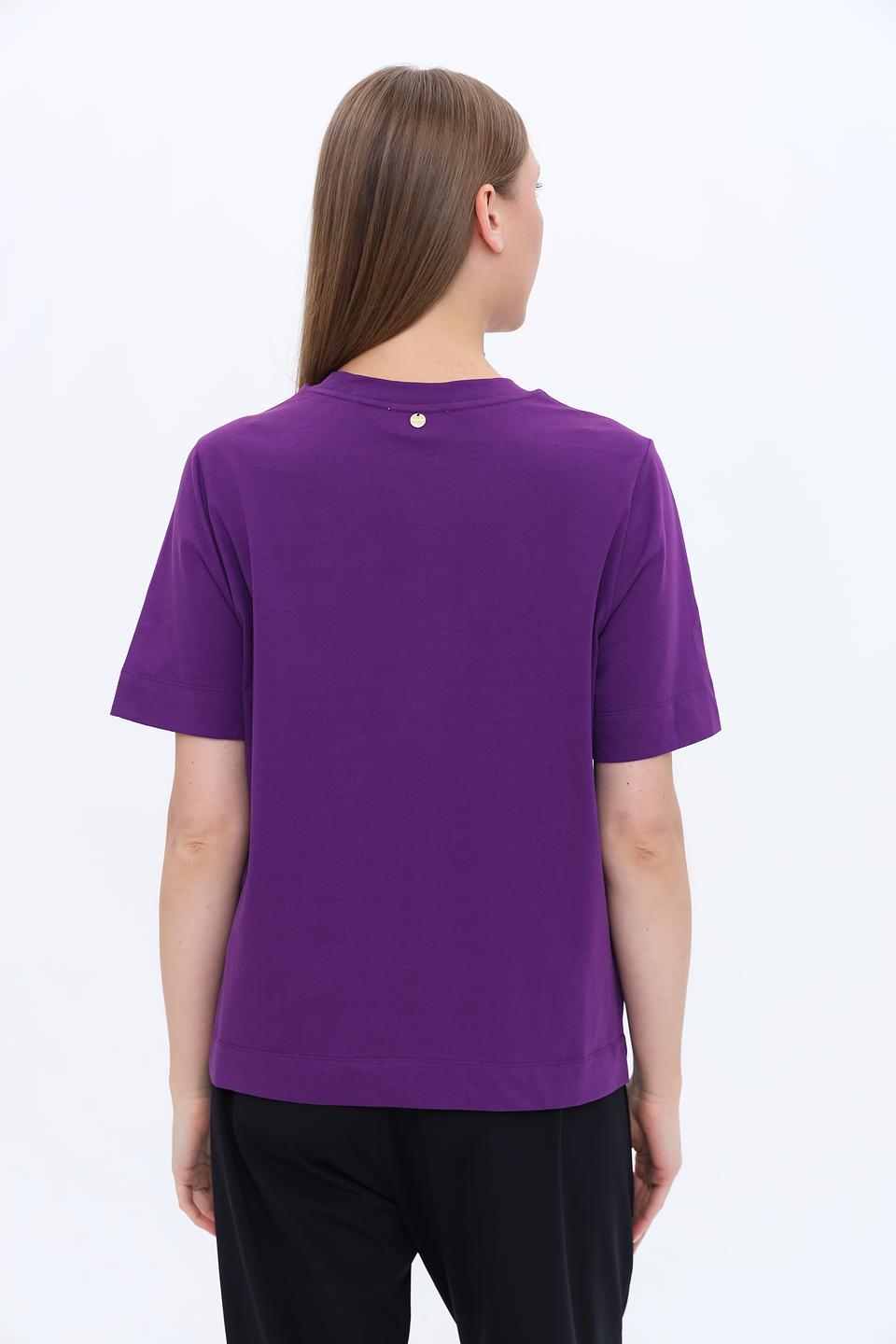 Футболка Rich and Royal с пайетками фиолетовая