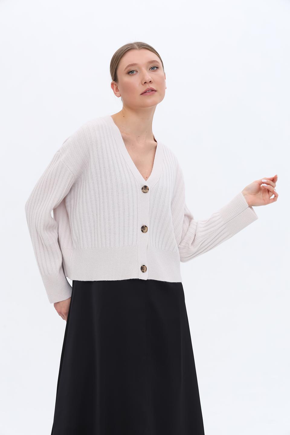 Кардиган Catnoir вязаный бежевый