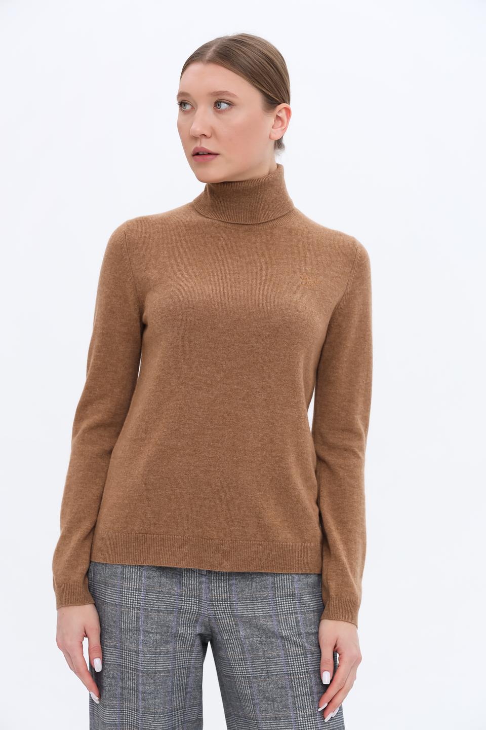 Водолазка Leo & Ugo кашемировая коричневая