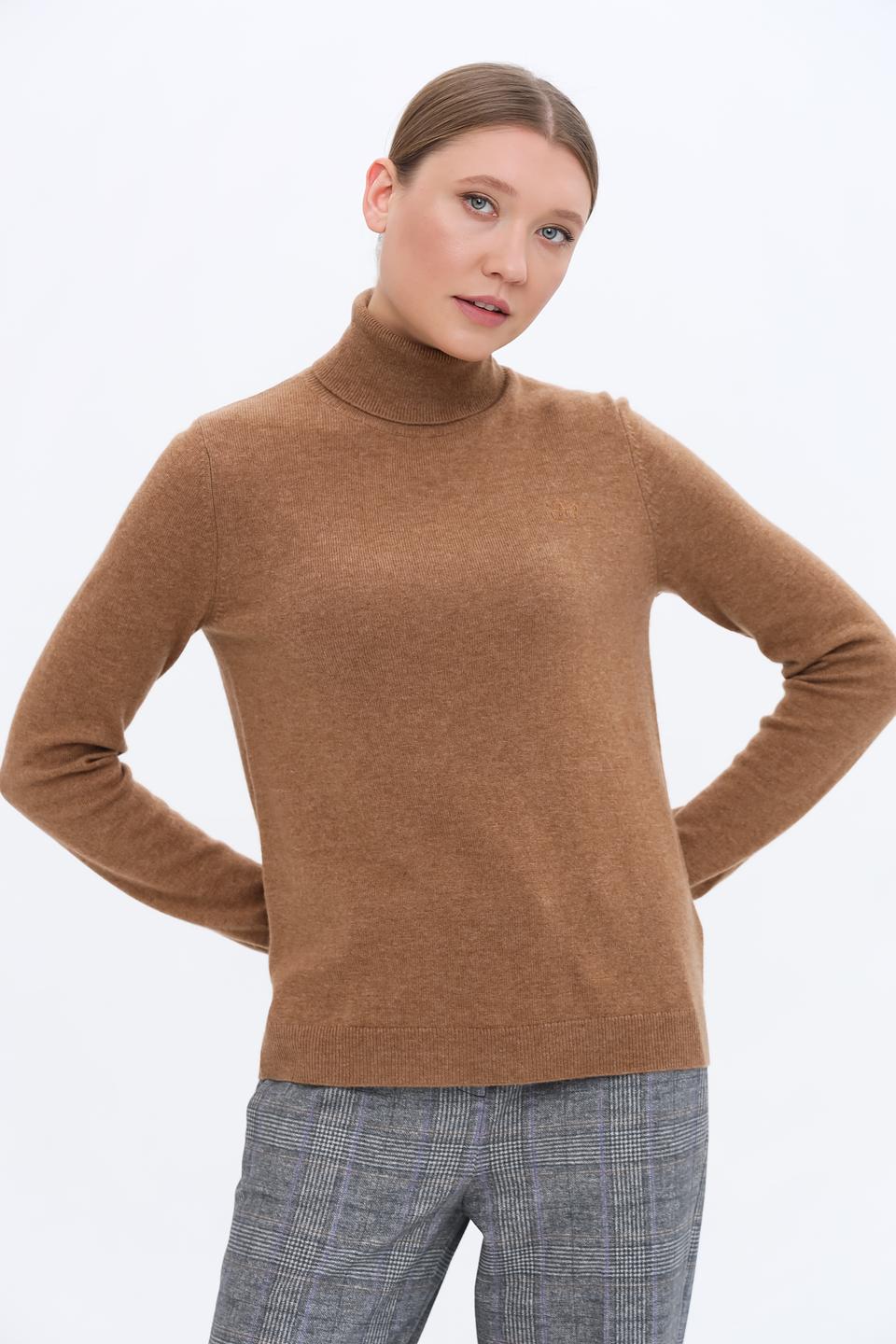 Водолазка Leo & Ugo кашемировая коричневая
