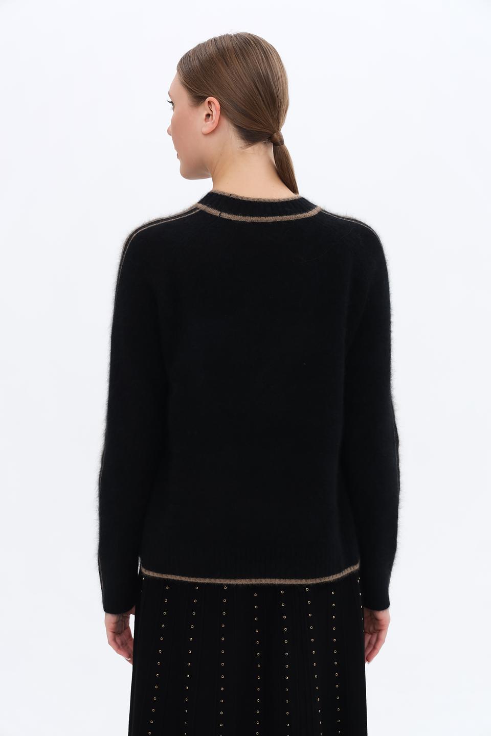 Джемпер Leo & Ugo с полоской чёрный