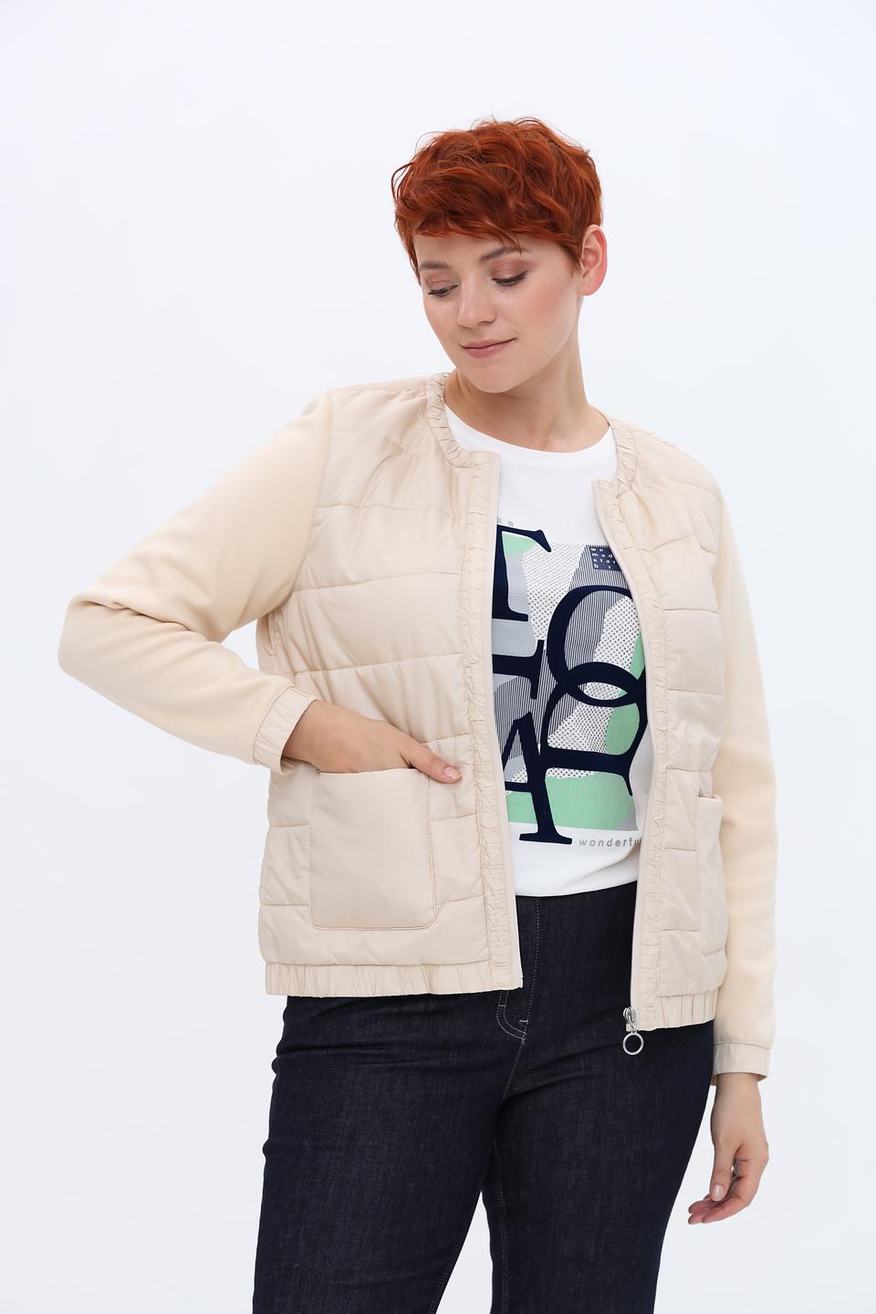 Жакет Olsen стеганый бежевый