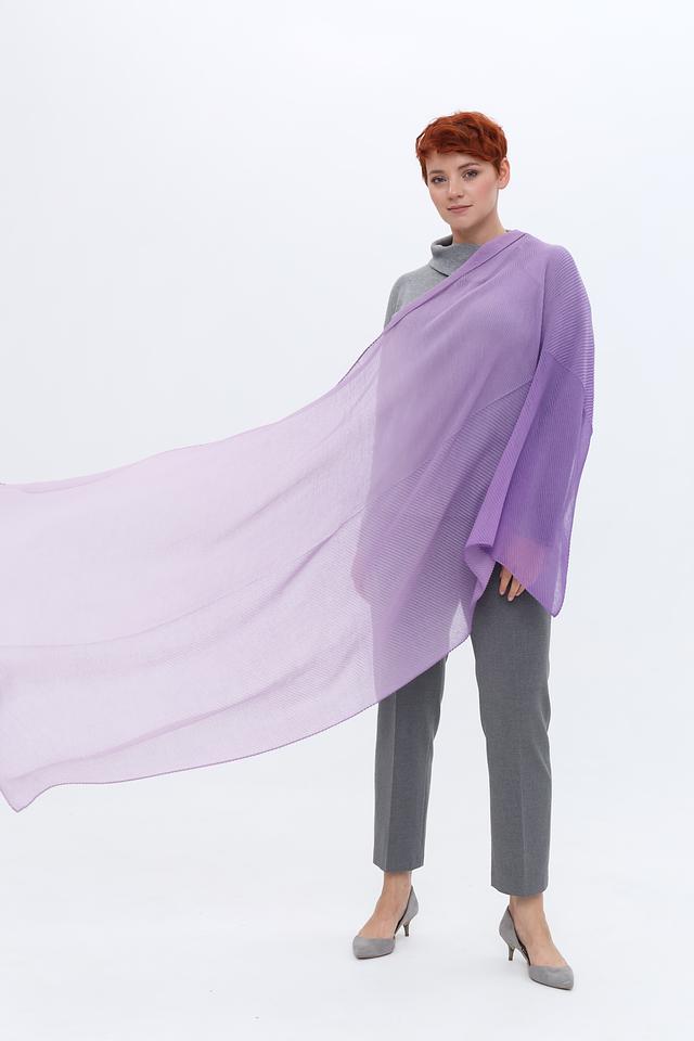 Шарф Fraas плиссированный лавандовый