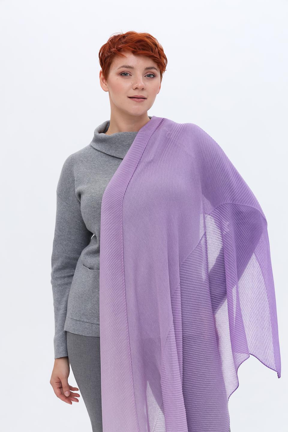 Шарф Fraas плиссированный лавандовый