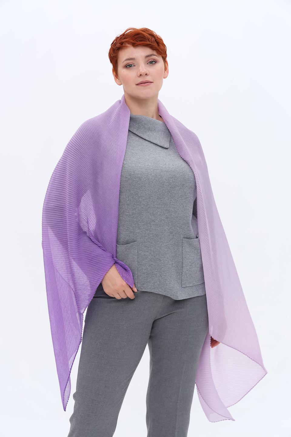 Шарф Fraas плиссированный лавандовый