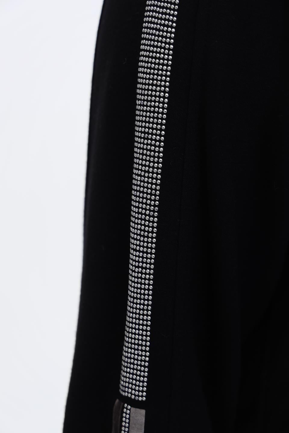 Пуловер Frapp с полосками чёрный