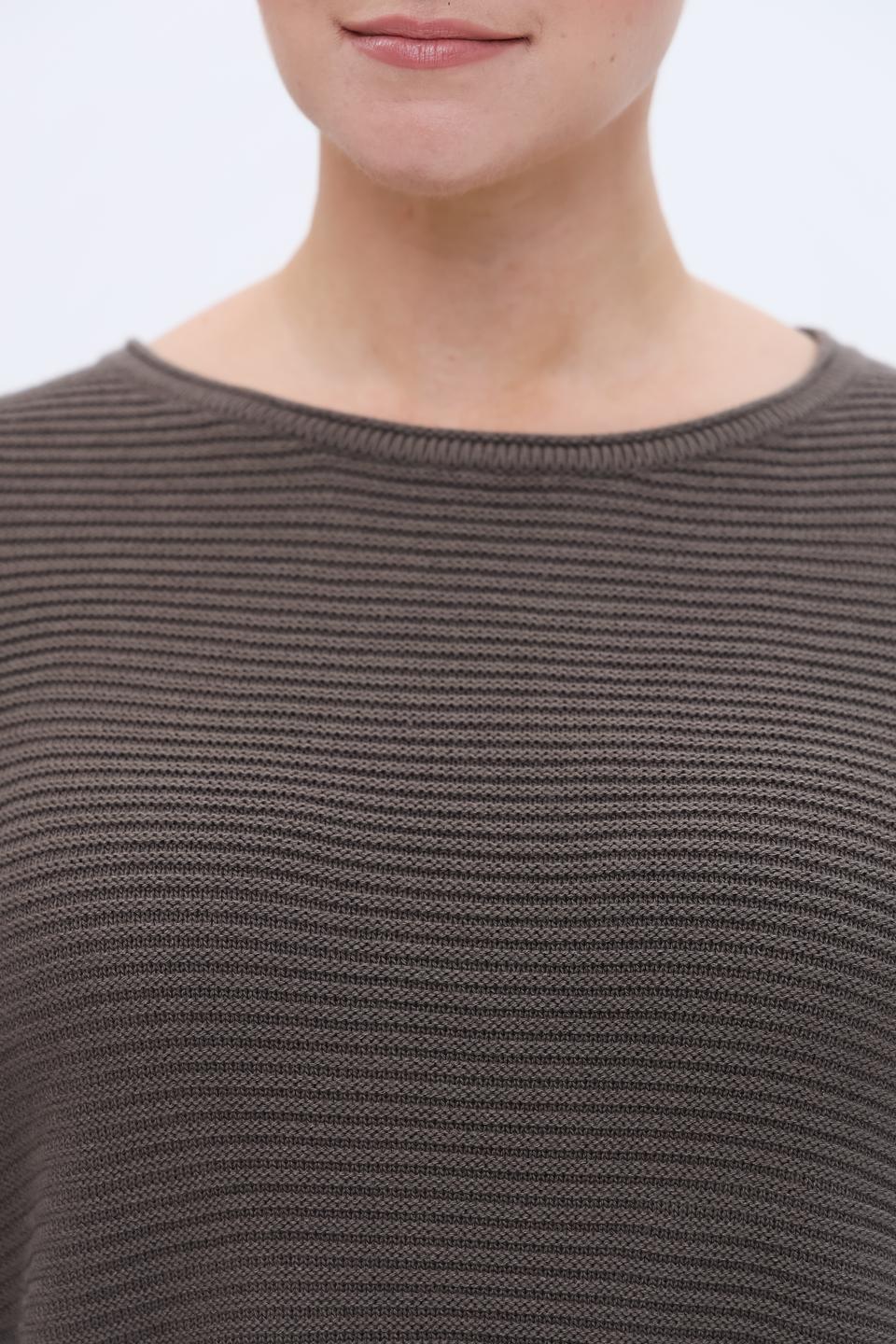 Пуловер Doris Streich в полоску серый