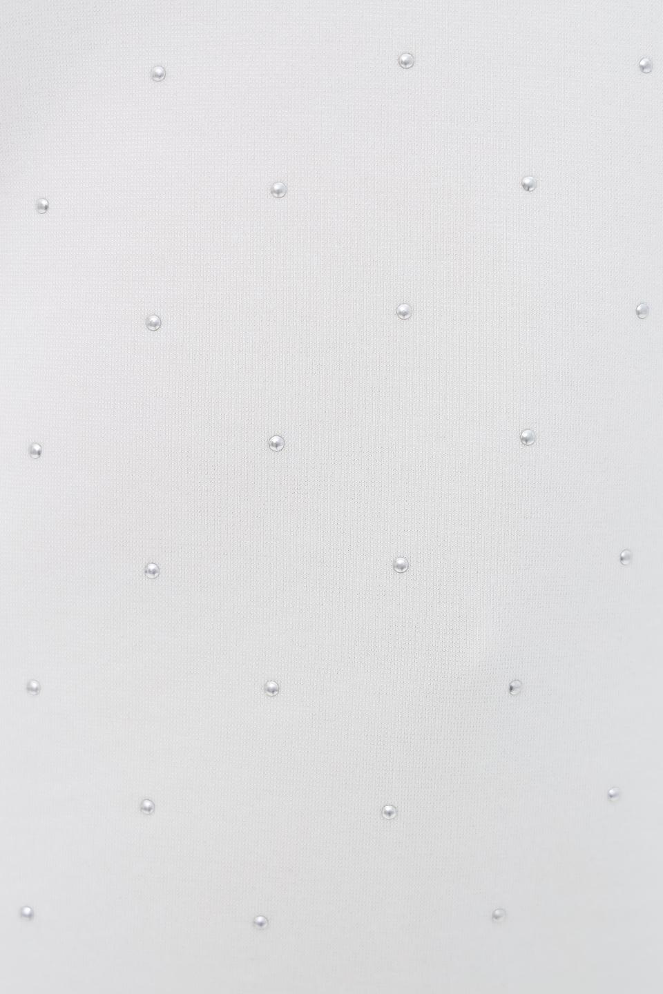 Пуловер Gerry Weber с камнями белый