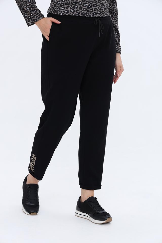 Брюки Doris Streich черные с манжетами