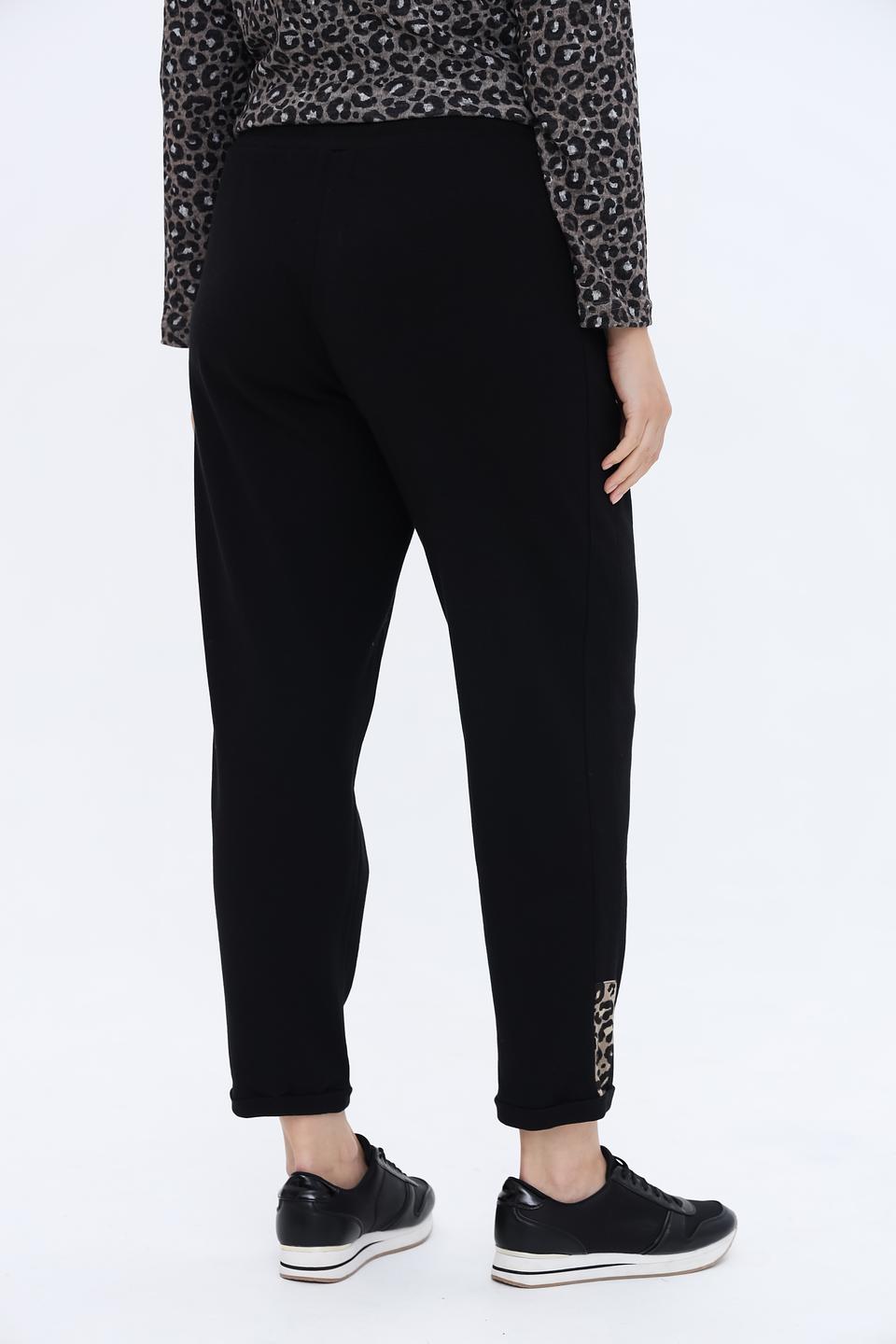 Брюки Doris Streich черные с манжетами