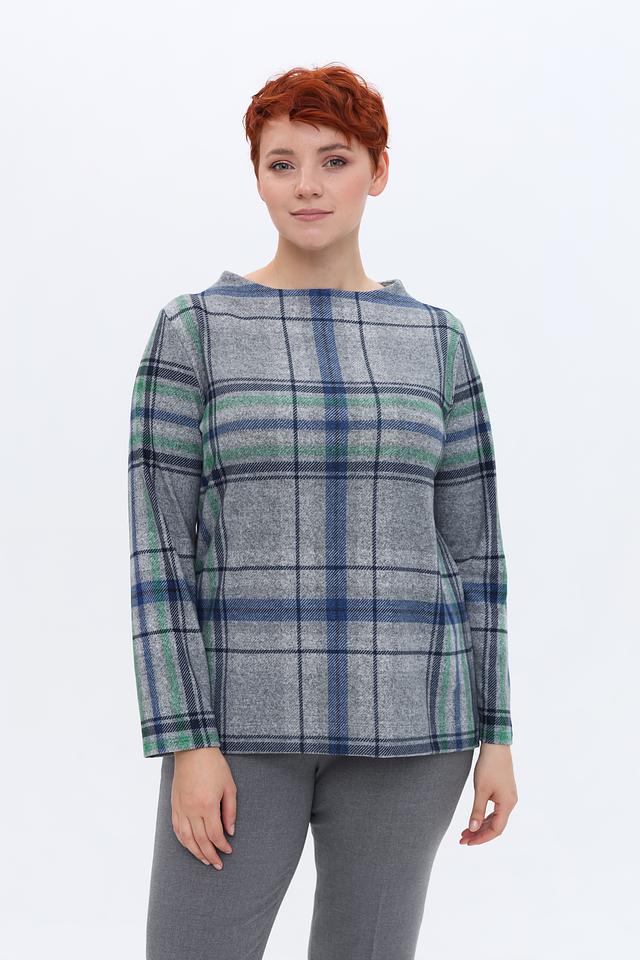 Пуловер Via Appia в клетку серый