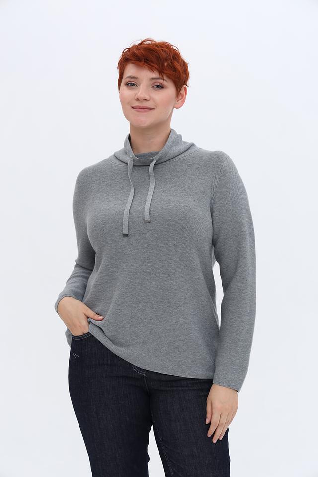 Пуловер Via Appia серый с капюшоном