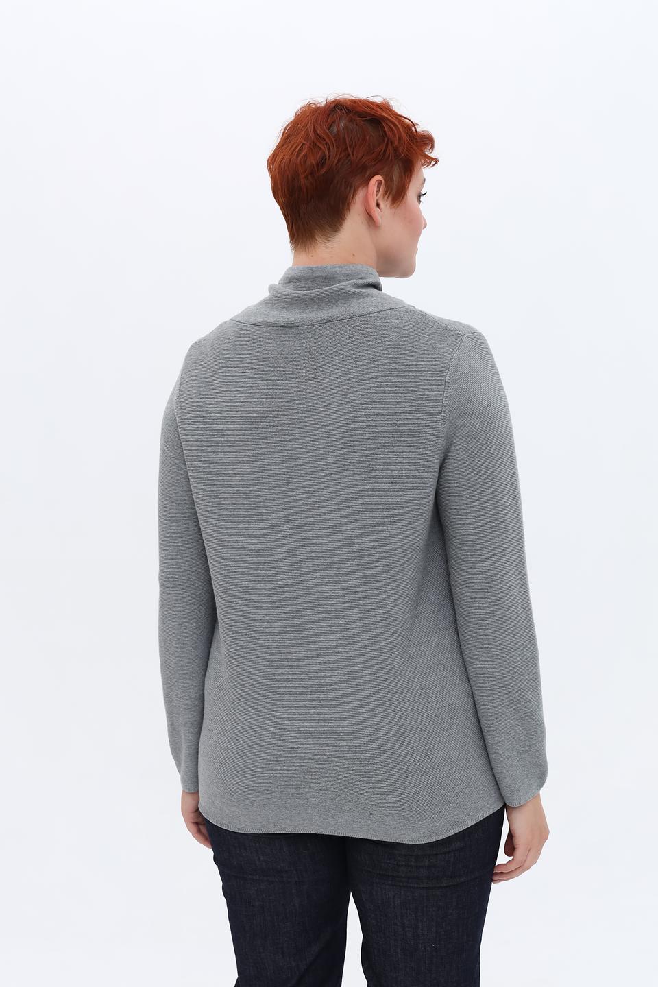 Пуловер Via Appia серый с капюшоном