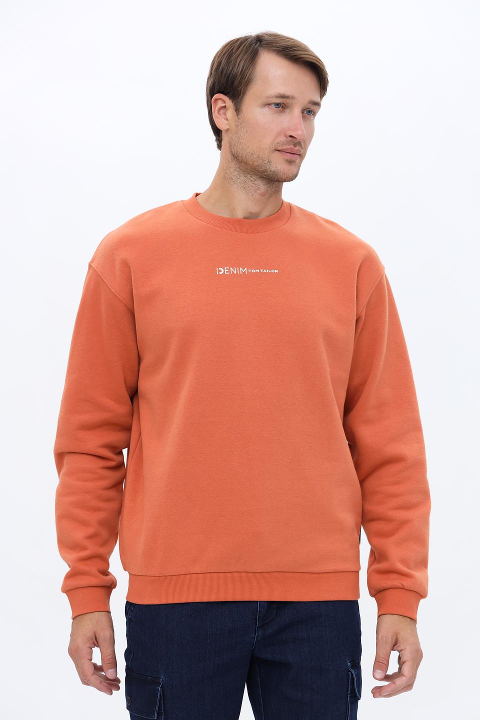 Толстовка Tom Tailor denim оранжевая