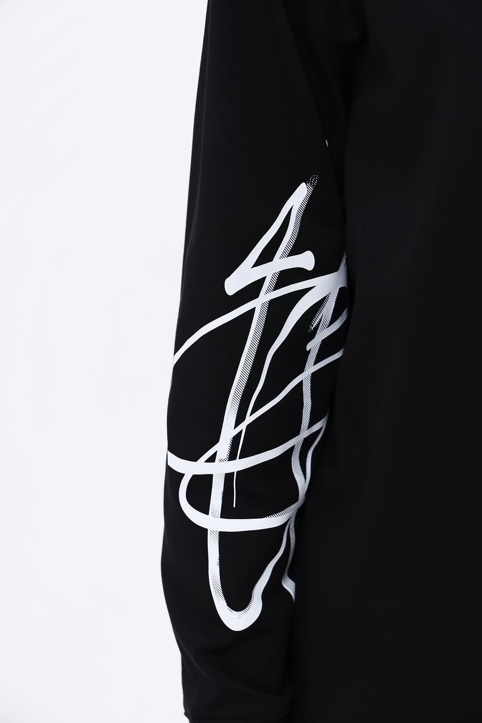 Футболка Hugo с принтом чёрная