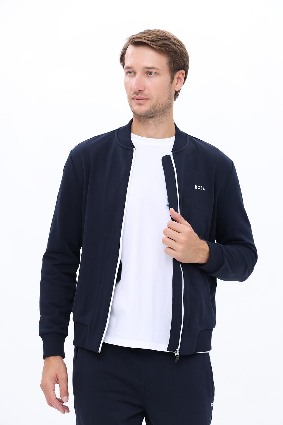 Кардиган Boss Green темно-синий