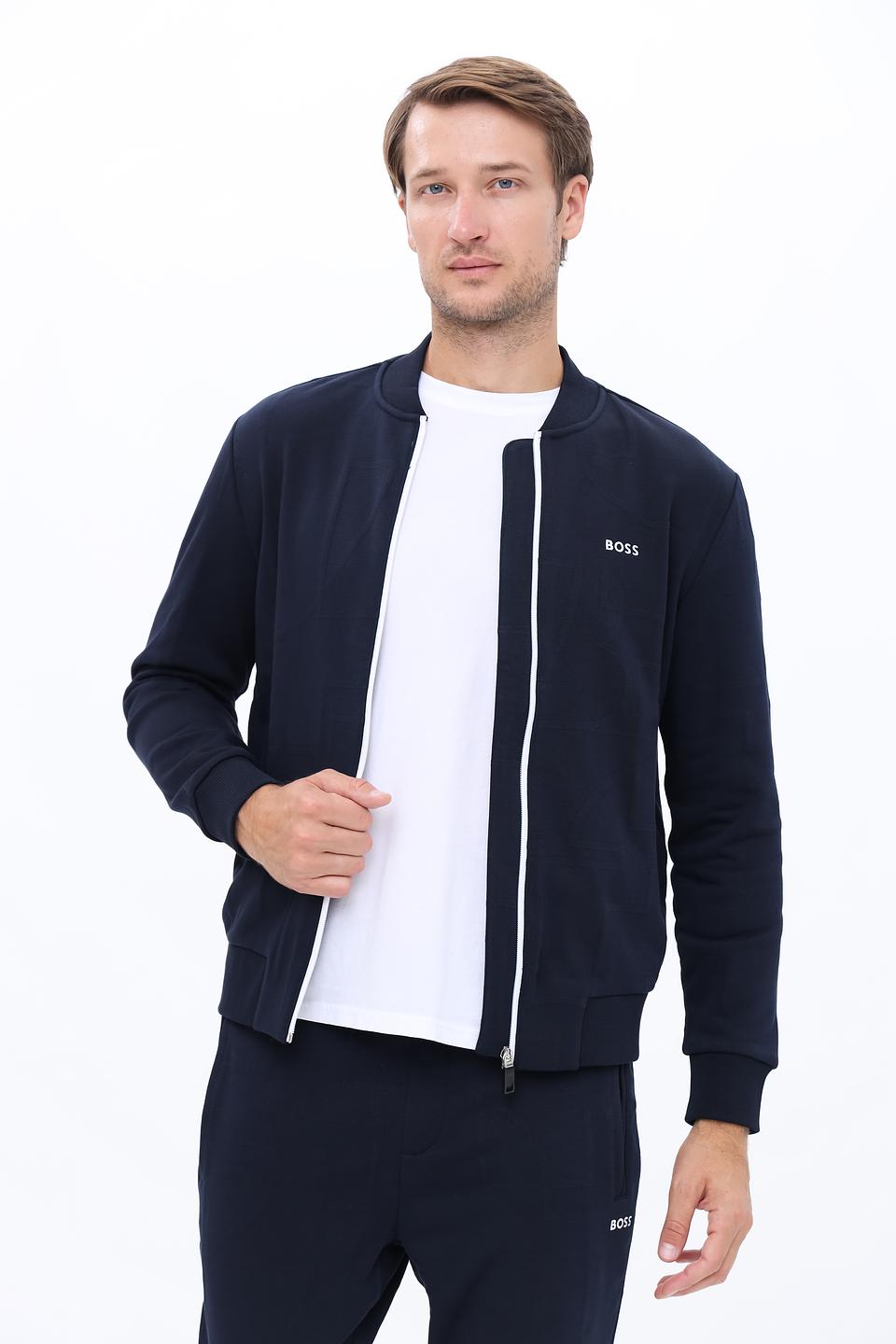 Кардиган Boss Green темно-синий