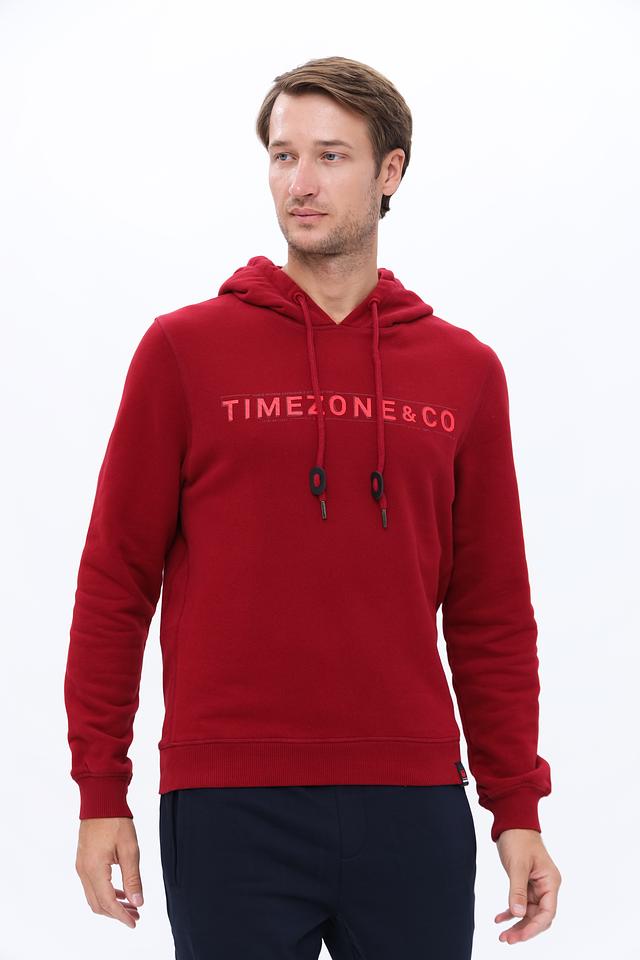 Толстовка Time Zone с логотипом красный
