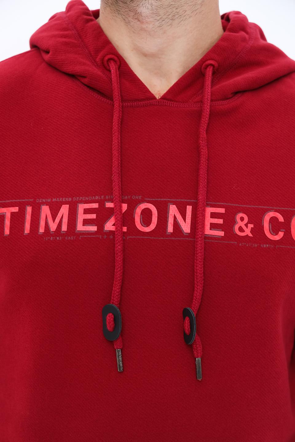 Толстовка Time Zone с логотипом красный