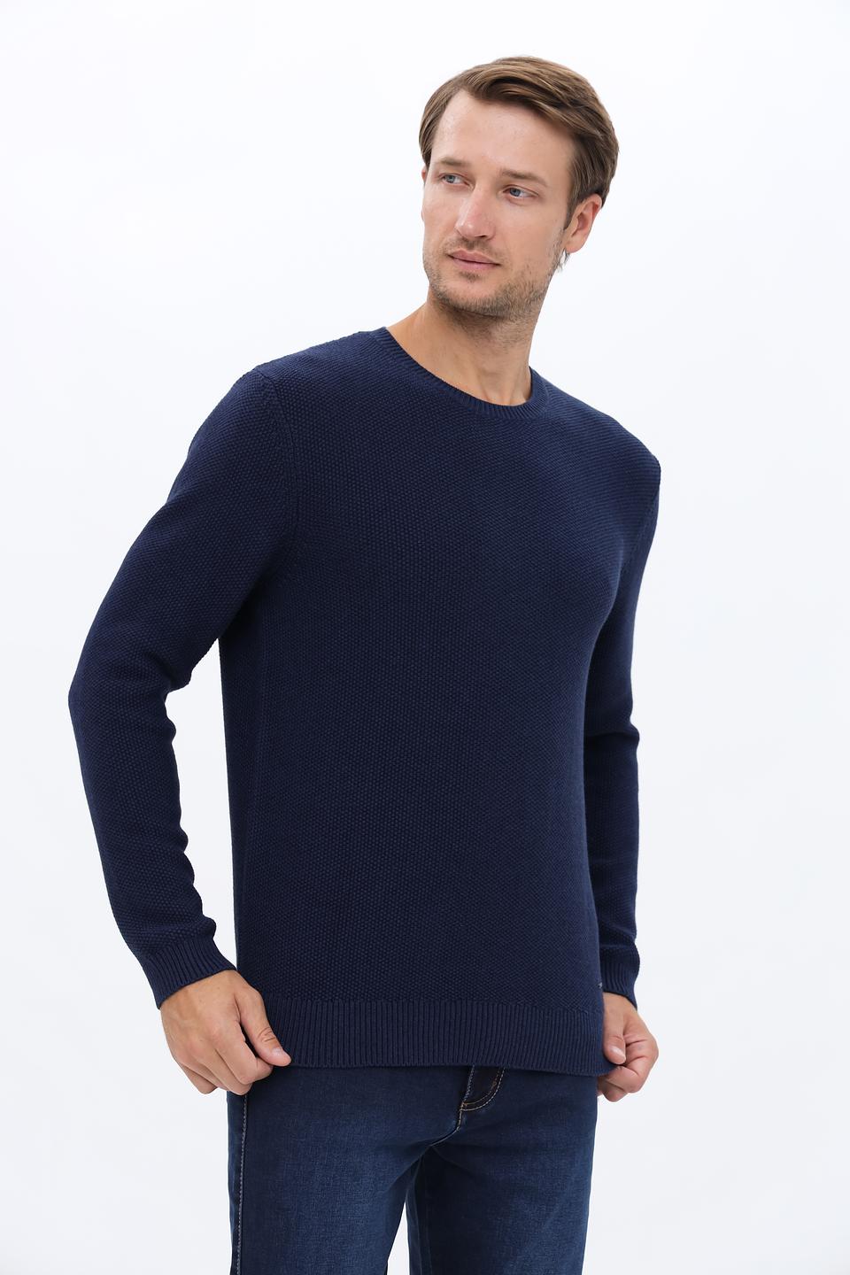 Джемпер Ragman мужской тёмно-синий
