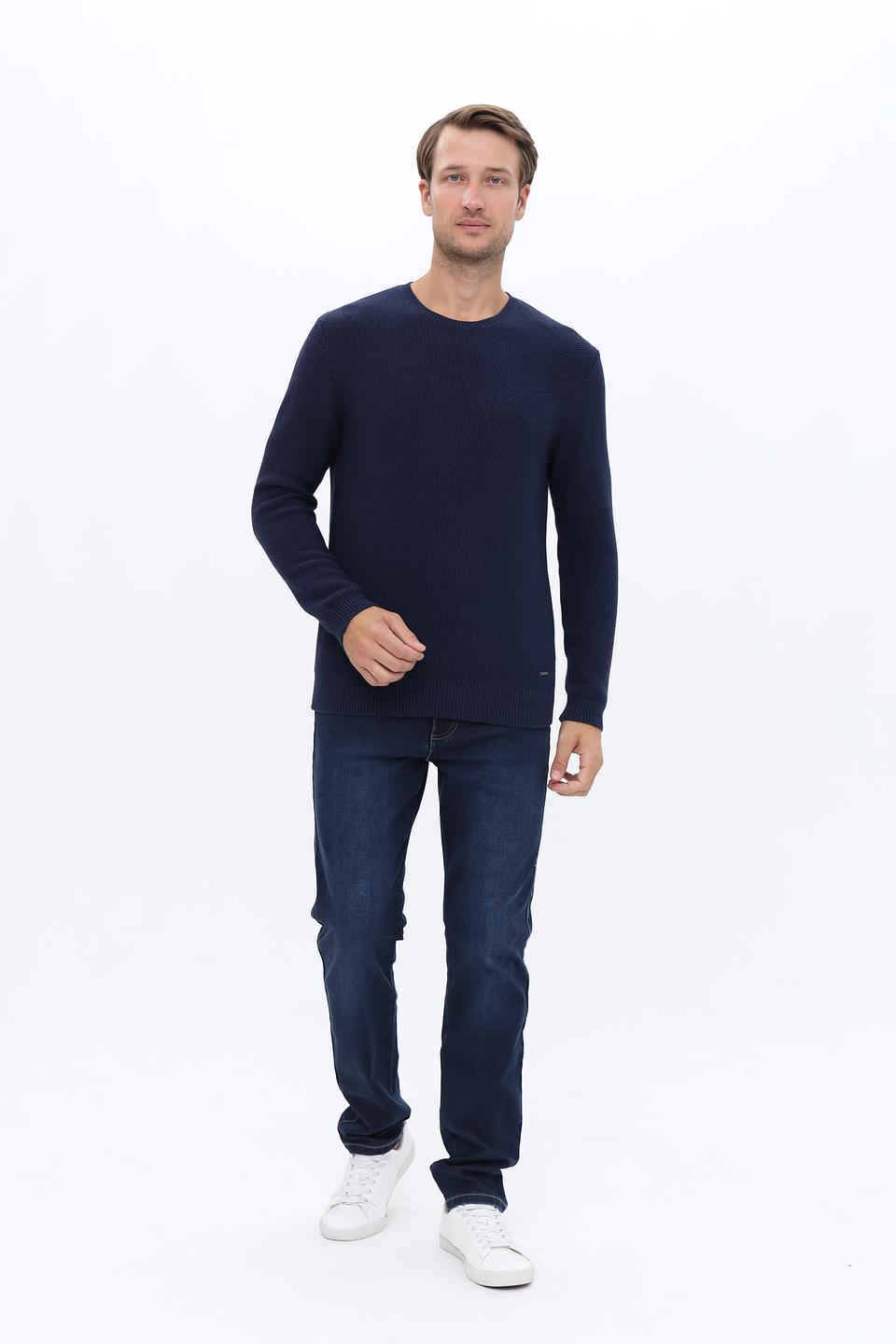 Джемпер Ragman мужской тёмно-синий
