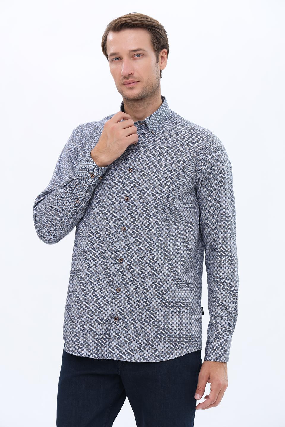 Рубашка Bugatti с принтом