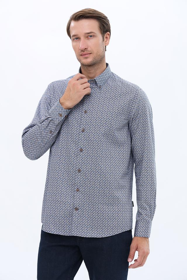 Рубашка Bugatti с принтом