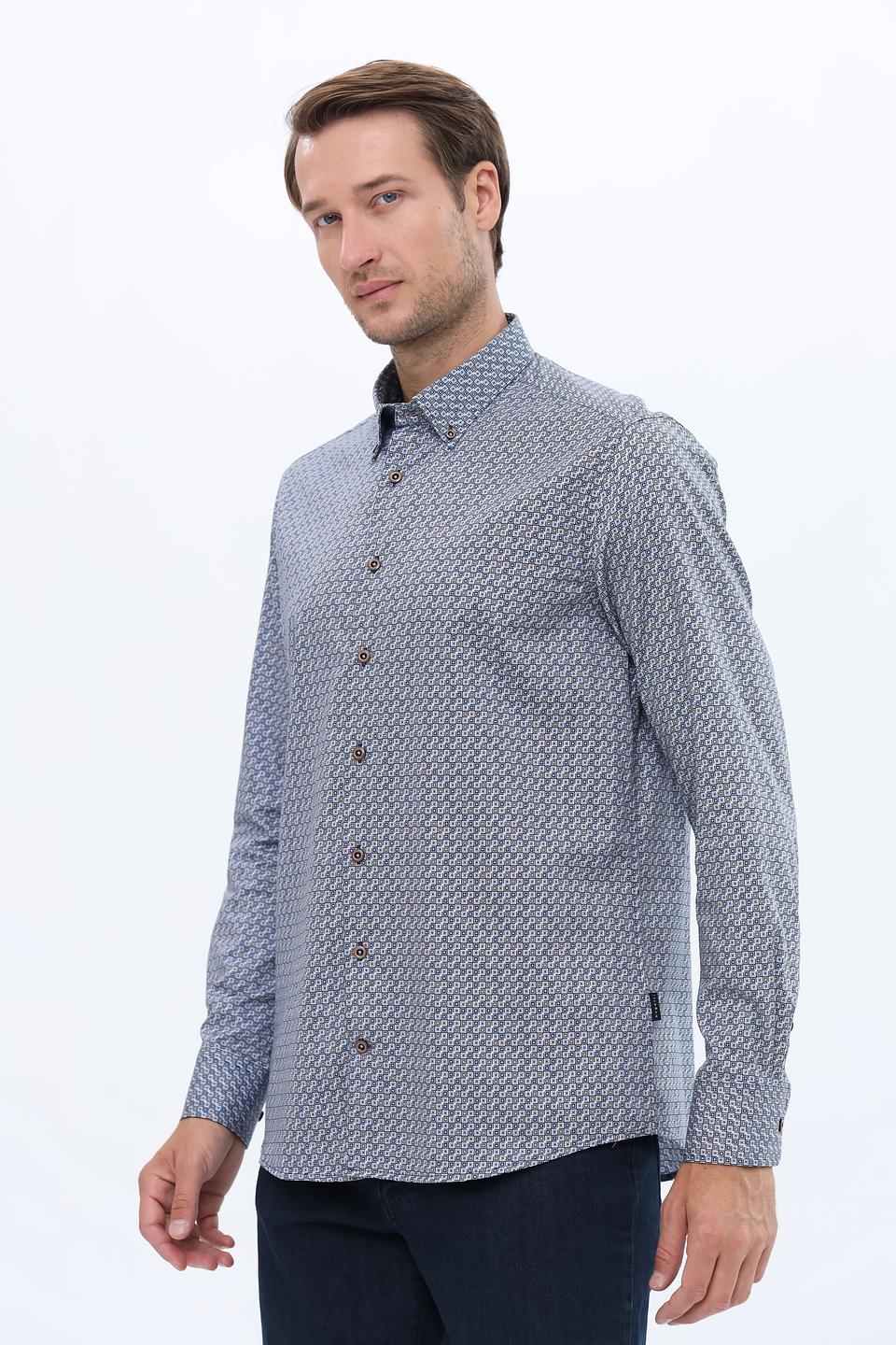 Рубашка Bugatti с принтом