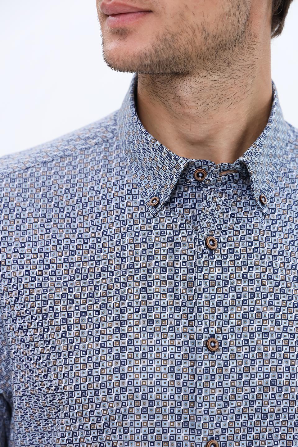 Рубашка Bugatti с принтом