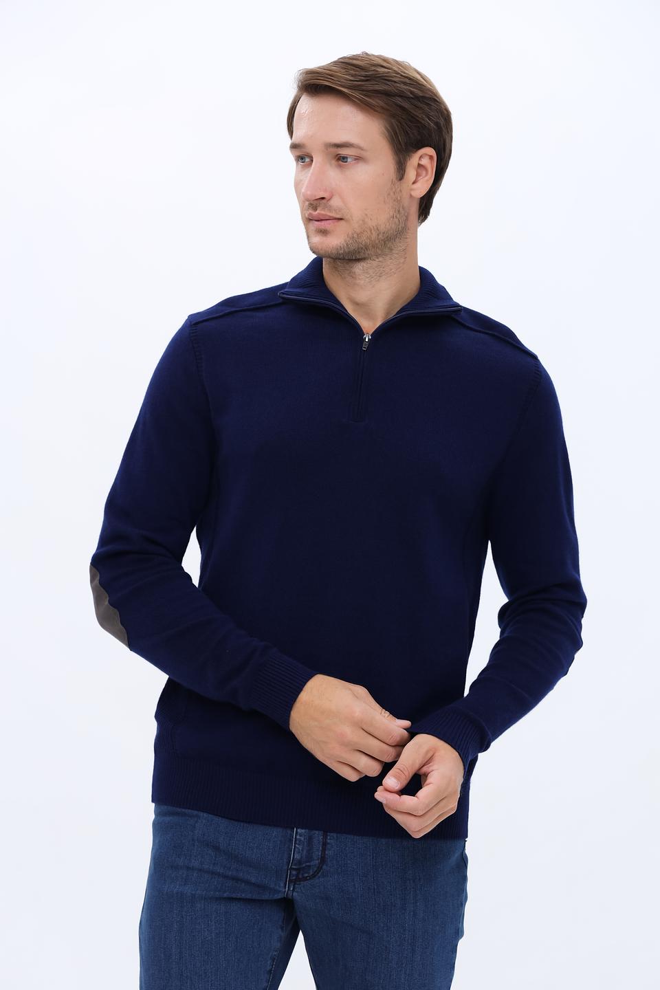 Джемпер Pezzo с молнией синий