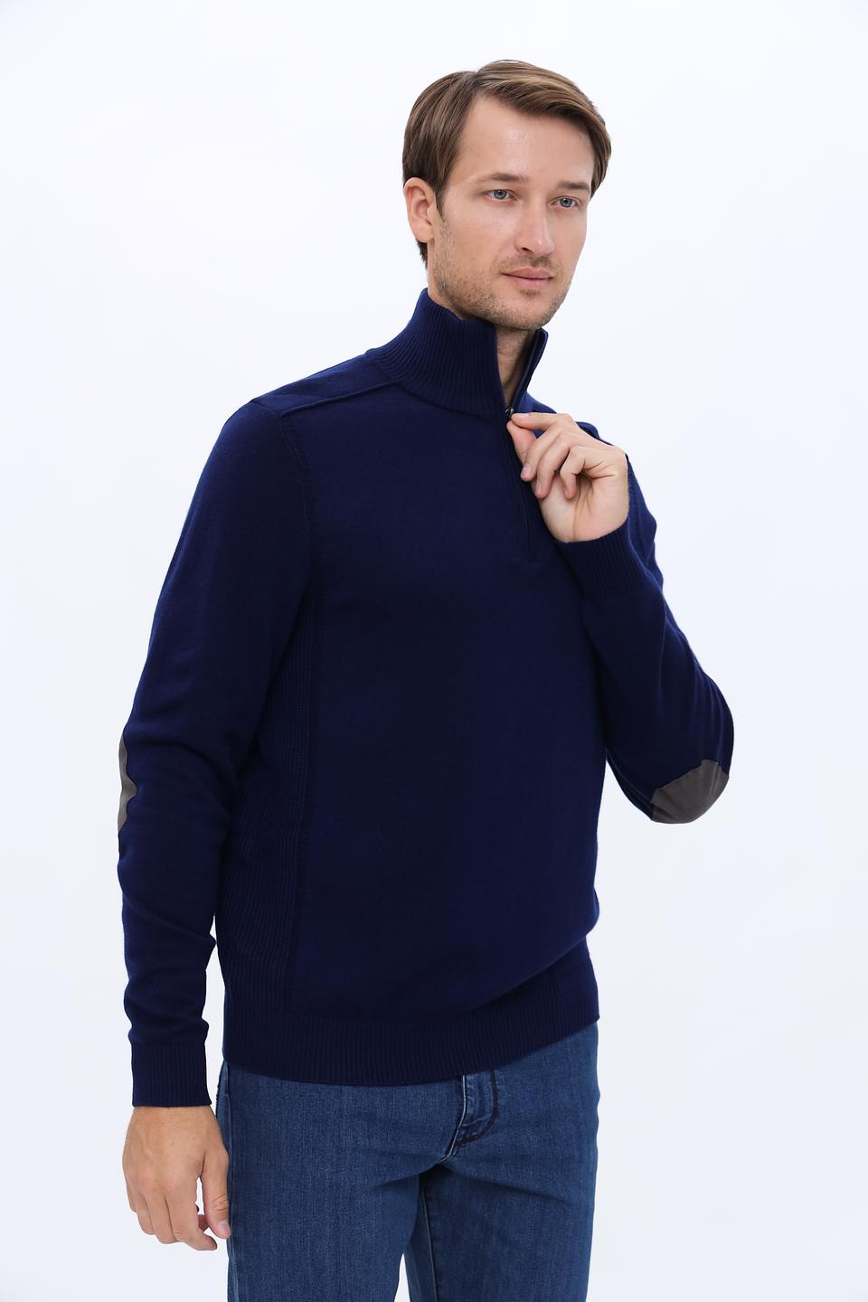 Джемпер Pezzo с молнией синий