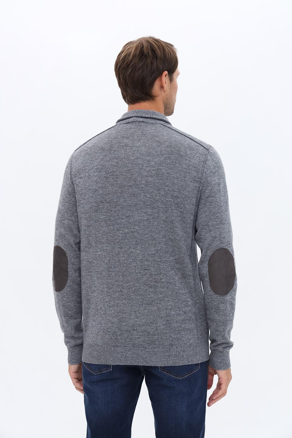 Джемпер Pezzo серый с налокотниками