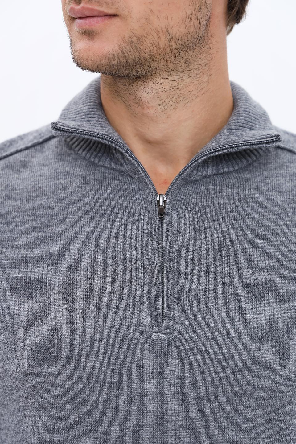 Джемпер Pezzo серый с налокотниками