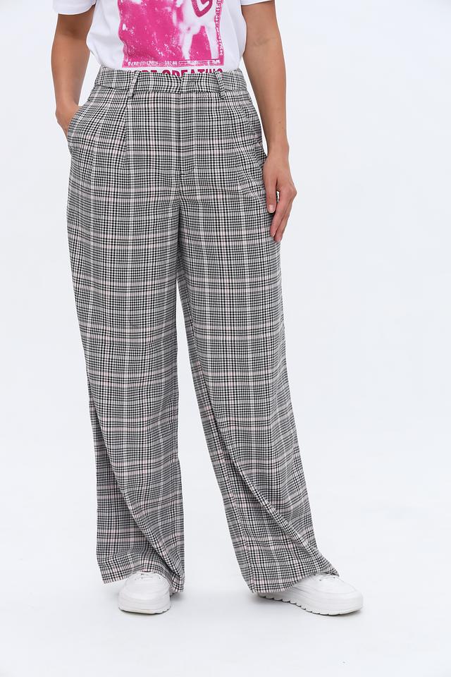 Брюки клёш Tom Tailor в клетку