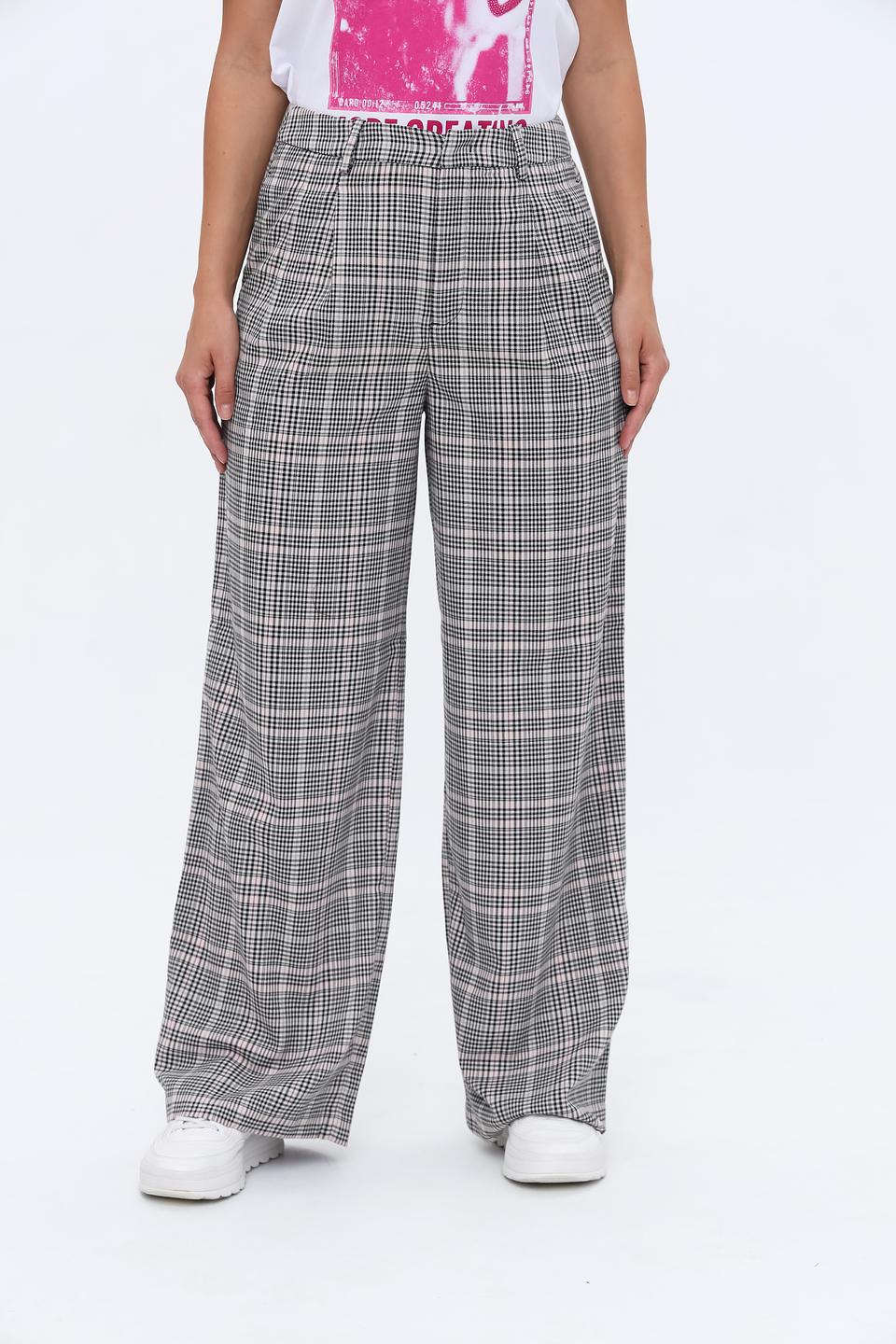 Брюки клёш Tom Tailor в клетку