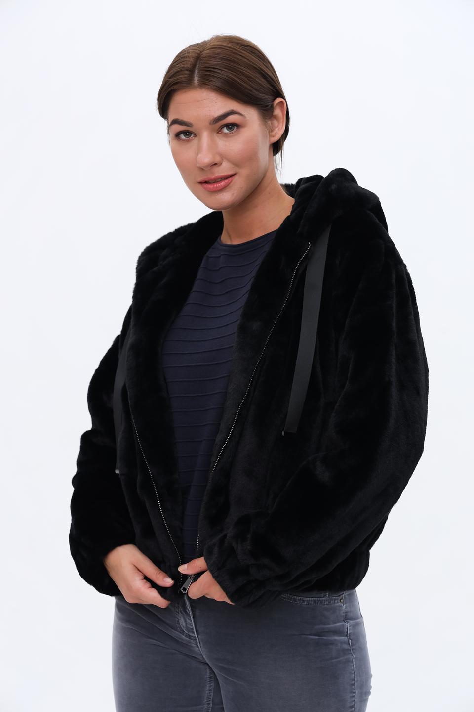 Куртка Broadway чёрная с капюшоном